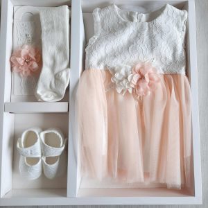 PRINCEZNÁ staroružová-luxusný darčekový set na krstiny, svadbu alebo oslavu – Obrázok 4